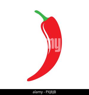 Red hot natural chili icon Template vector Illustration Stock Vector ...