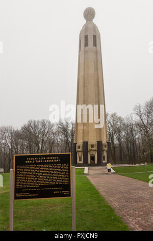 Thomas Edison center at Menlo Park museum Edison NJ Stock Photo