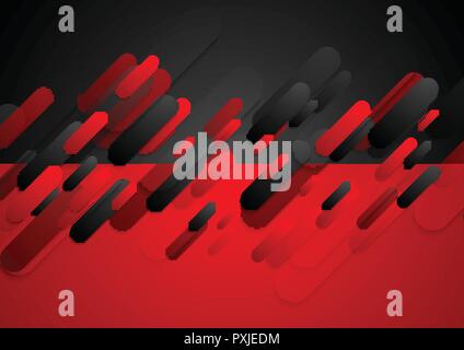 Abstract contrast red and black tech corporate background. Vector ...