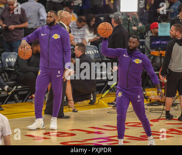 Lakers Warm Up 