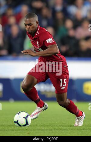 DANIEL STURRIDGE  LIVERPOOL FC  HUDDERSFIELD TOWN FC V LIVERPOOL FC, PREMIER LEAGUE  JOHN SMITH'S STADIUM, HUDDERSFIELD , ENGLAND  20 October 2018  GBD12820      STRICTLY EDITORIAL USE ONLY.   If The Player/Players Depicted In This Image Is/Are Playing For An English Club Or The England National Team.   Then This Image May Only Be Used For Editorial Purposes. No Commercial Use.    The Following Usages Are Also Restricted EVEN IF IN AN EDITORIAL CONTEXT:   Use in conjuction with, or part of, any unauthorized audio, video, data, fixture lists, club/league logos, Betting, Games or any 'live' serv Stock Photo
