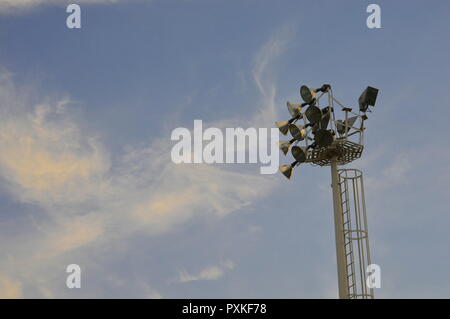 Public electrical lamp  post Stock Photo