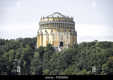 Deutschland, Bayern, Kehlheim, Michelsberg, Befreiungshalle, Detail, Niederbayern, antikisierender Rundbau, erbaut 1837, Gebaeude, Bauwerk, Architektu Stock Photo