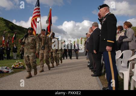 The Army Color Guard participates in Army Day events before a