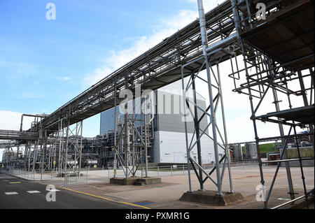 The new GlaxoSmithKline (GSK) production building, which First Minister Nicola Sturgeon officially opened during her visit to GSK in Montrose, Scotland. Stock Photo