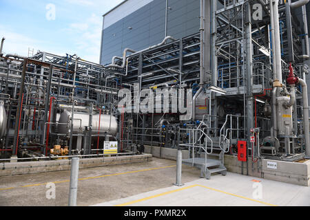 The new GlaxoSmithKline (GSK) production building, which First Minister Nicola Sturgeon officially opened during her visit to GSK in Montrose, Scotland. Stock Photo