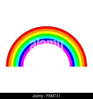 Rainbow arc icon. Vector illustration. for your design Stock Vector