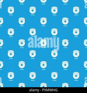 Brakes pattern vector seamless blue Stock Vector