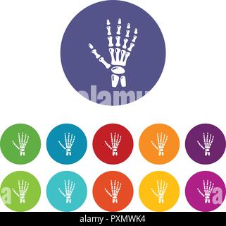 Inflammation of hand icon, simple style. Stock Vector