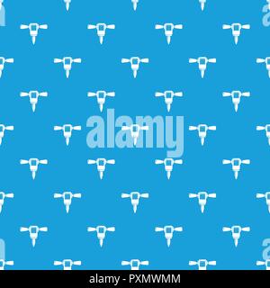 Mining hammer drill pattern vector seamless blue Stock Vector