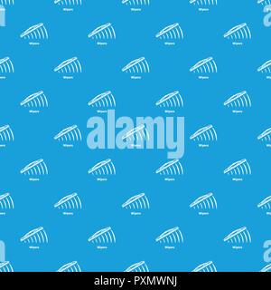 Wipers pattern vector seamless blue Stock Vector