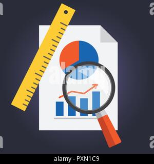 Conceptual project illustration in vector, flat design Stock Vector