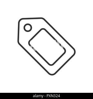 Tag line icon on a white background. Vector illustration.ai Stock Vector