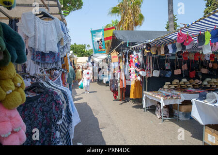 pretty empty market in the city center of Puerto Banus, Spain Stock Photo -  Alamy