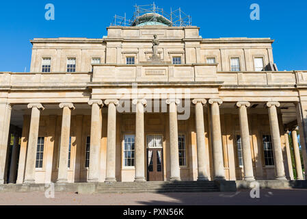 The Pittville Pump Room in Pittville Park, Cheltenham, Gloucestershire is a regency building and the grandest spa building remaining in Cheltenham Stock Photo