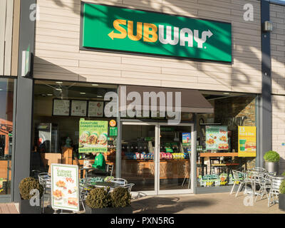 Subway fast food restaurant, Dalton Park,  Murton, County Durham, England, UK Stock Photo