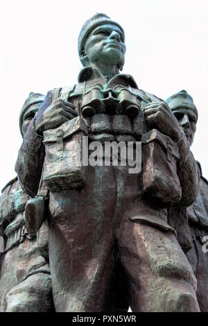 Commando Memorial statue, monument to British Commandos in World War II, Scotland, UK Stock Photo