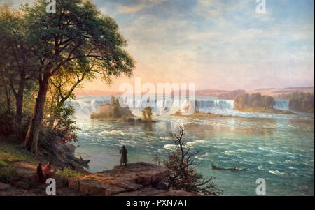 The Falls of St. Anthony by Albert Bierstadt (1830-1902), oil on canvas, 1880-87 Stock Photo