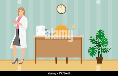 Cartoon Female Nurse Wearing Protective Mask Stock Vector (Royalty Free)  1646841766