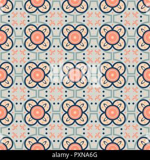 Seamless vector pattern with Oriental ornament. Perfect for fabrics, promotional products, notebooks. Traditional ethnic background. Stock Vector