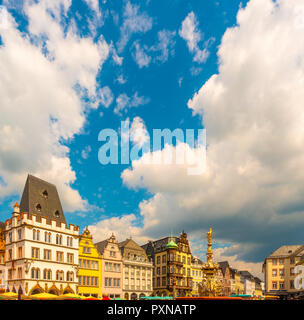 Main Market Trier Rhineland Palatinate Germany. Stock Photo