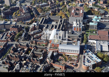 aerial view of Leeds General Infirmary Stock Photo