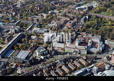 aerial view of The University of Leeds, West Yorkshire, UK Stock Photo