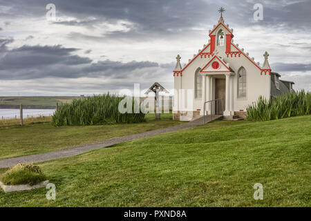 Italian Chapel (Queen of Peace Chapel), Lamb Holm, Mainland, Orkney islands, Scotland, UK Stock Photo
