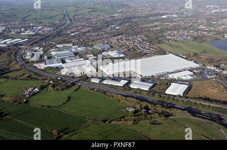 aerial view of the Walker Industrial Estate, Guide, Blackburn Stock Photo