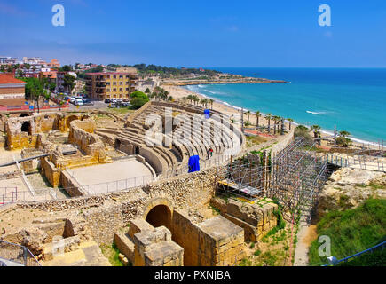 Tarragona  roman amphitheatre in Spain Stock Photo