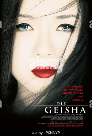 Die Geisha aka. Memoirs of a Geisha, USA 2005 Regie: Rob Marshall, Filmplakat Stock Photo