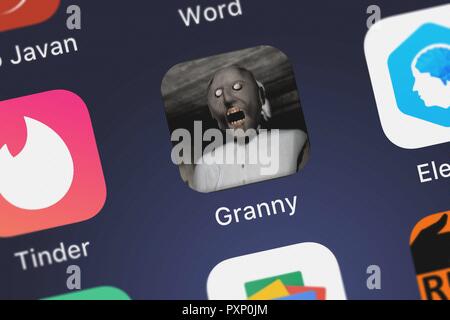 London, United Kingdom - October 23, 2018: Screenshot of the Slendrina: The  School mobile app from Dennis Vukanovic icon on an iPhone Stock Photo -  Alamy