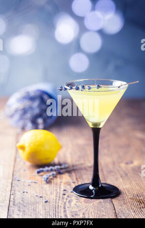 Italian lemon liqueur limoncello Stock Photo