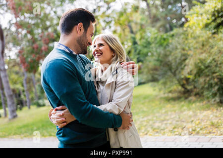 Young happy couple in love spending time together Stock Photo