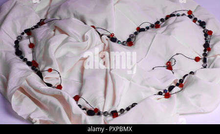 women's necklace isolated on a light background Stock Photo