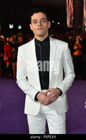Rami Malek attending the Bohemian Rhapsody World Premiere held at the the SSE Arena, Wembley, London. Stock Photo