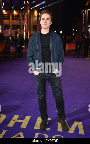 Joe Thomas attending the Bohemian Rhapsody World Premiere held at the the SSE Arena, Wembley, London. Stock Photo