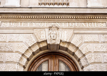 London England,UK,Mayfair Piccadilly,Burlington House,Society of Antiquaries,exterior,entrance,relief sculpture,UK GB English Europe,UK180821096 Stock Photo