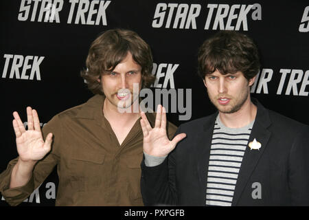 Dan Heder, Jon Heder  04/30/09 'Star Trek' Premiere  @ Grauman's Chinese Theatre, Hollywood  Photo by Ima Kuroda/HNW / PictureLux (April 30, 2009)   File Reference # 33687 198HNWPLX Stock Photo