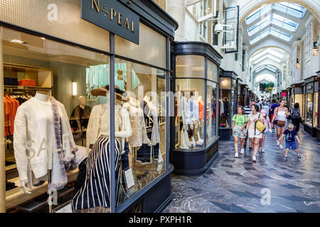 Burlington Arcade covered shopping arcade in London, UK, off Piccadilly ...