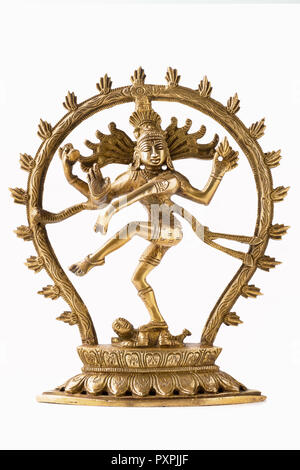 Statue of Shiva Nataraja - Lord of Dance isolated Stock Photo