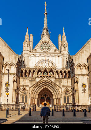 The Royal Courts of Justice London. Stock Photo
