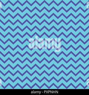 Chevron design seamless pattern. Navy blue zigzag, blue background Stock Vector