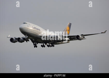 D-ABVY - Boeing 747-430 - Lufthansa am Flughafen Frankfurt am Main (FRA), 23.09.2018 Stock Photo
