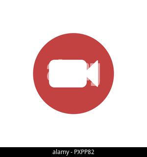 Video camera icon. Flat design Vector Stock Vector