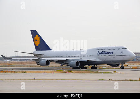 Boeing 747-400 Frankfurt Airport (FRA) am Flughafen Frankfurt am Main (FRA), 23.09.2018 Stock Photo