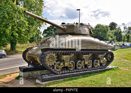 Restored M4A1 Sherman Tank Stock Photo