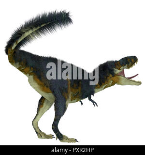Daspletosaurus Dinosaur Tail - Daspletosaurus was a carnivorous theropod dinosaur that lived in North America during the Cretaceous Period. Stock Photo