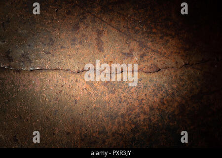 Metal texture with scratches and cracks Stock Photo