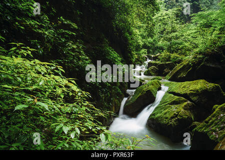 China, Sichuan Province, Wulong Karst National Geology Park Stock Photo